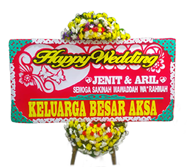 Bunga Papan Wedding #35