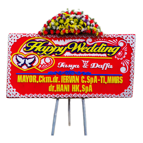 Bunga Papan Wedding #47